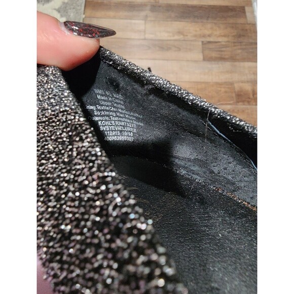 Simply Vera Wang Stevie High Heel Pumps Black Silver 9.5M Stretch Padded SPARKLE - Picture 9 of 10